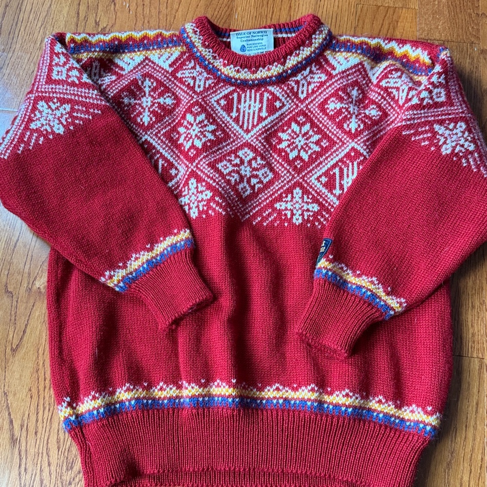 Vintage Dale of Norway red sweater